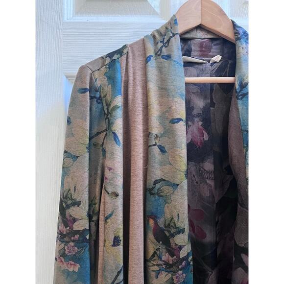 Soft Surroundings Tea Garden Toppers Contrast Panels Waterfall Duster Size Small - Picture 7 of 11